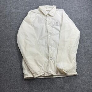 Vans Peanuts Snoopy Coaches Jacket Mens Medium White Joe Cool Windbreaker